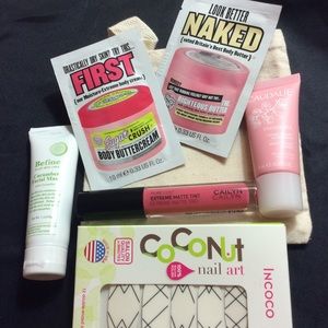 ‼️Beauty bag w/ assorted samples and reusable bag